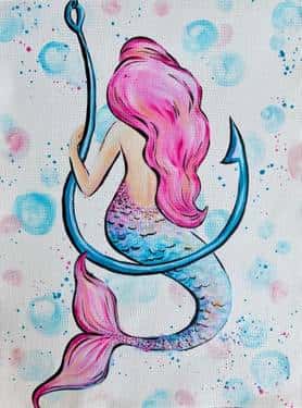 Pink and Blue Mermaid