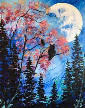 Moonlight Owls