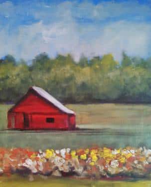 Red Summer Barn