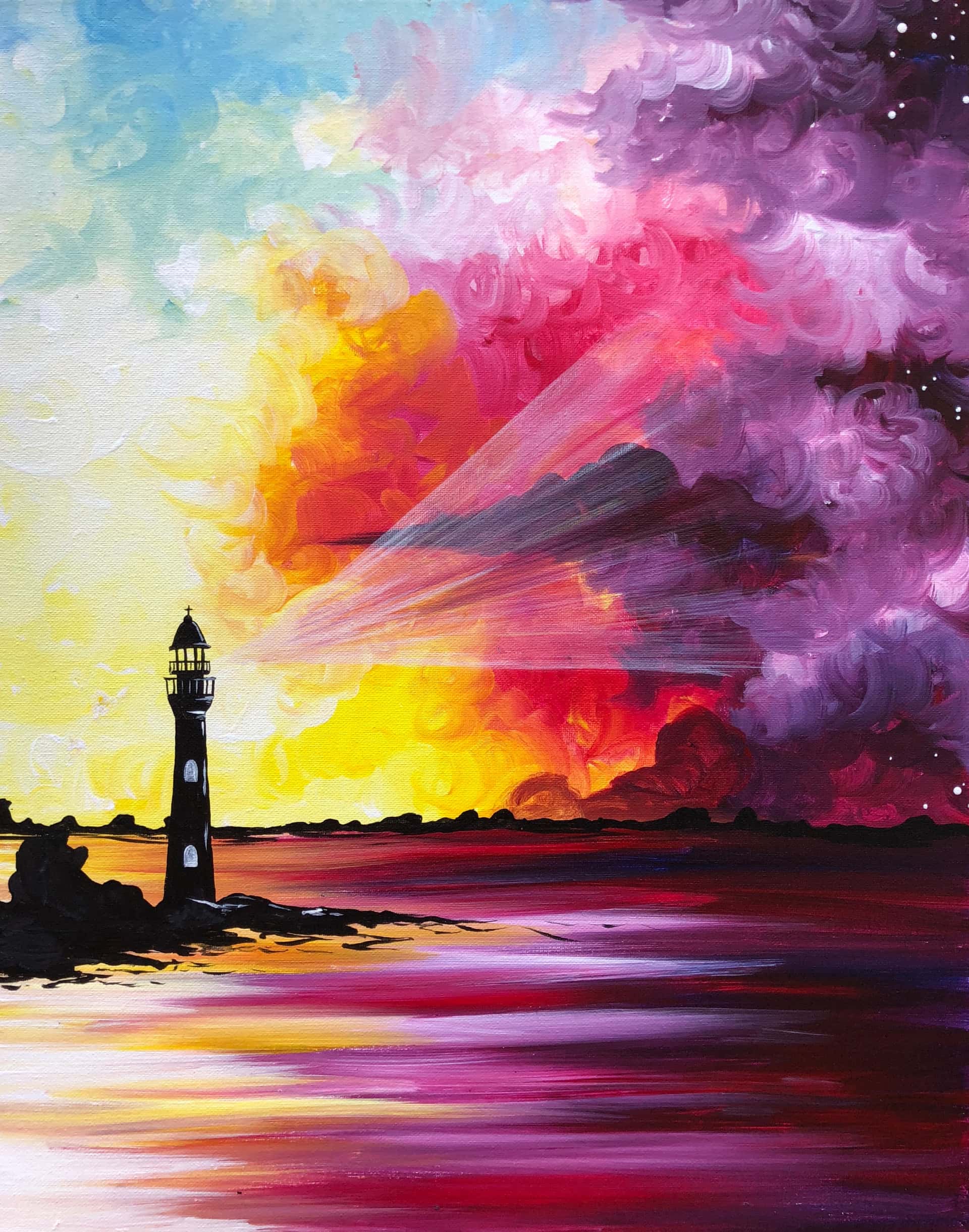 Sorbet Sunset Lighthouse