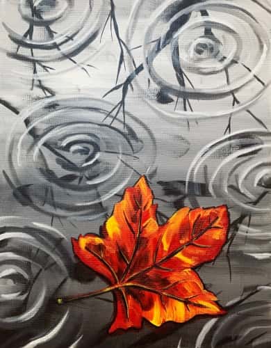 Rainy Autumn Leaf