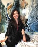 Janine Jones, Paint Nite artist in Woodstock