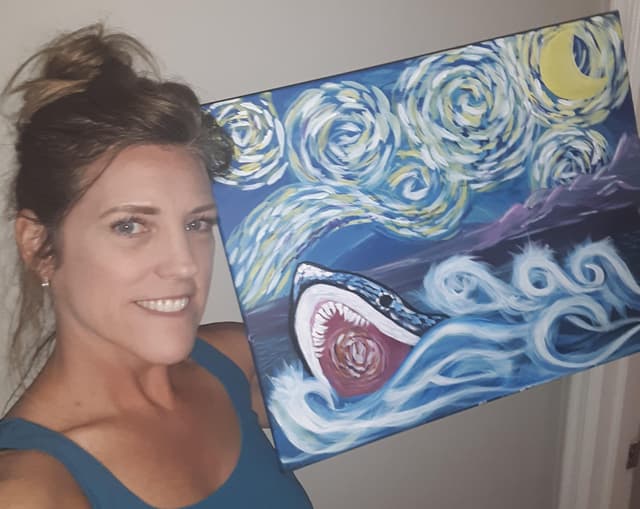 ANGELA KIMBLE, Paint Nite artist in Peora