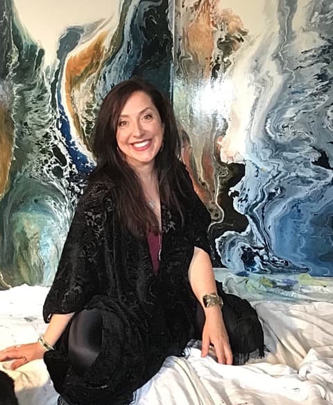 Janine Jones, Paint Nite artist in Woodstock