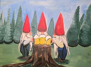 Gnome Happy Hour - Paint Nite event in Rocklin, CA