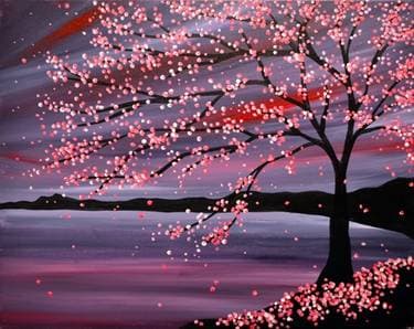 Cherry Blossom Nights - Paint and sip event at closed in Crozet, VA - PaintNite.com