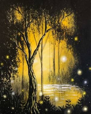 Magical Forest II - Paint and sip event at Gatherings Resto Bar in Toronto, ON - PaintNite.com