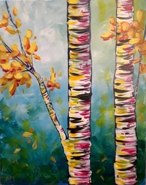 Bright and Birchy - Paint and sip event at The Pickle Barrel in Brampton, ON - PaintNite.com