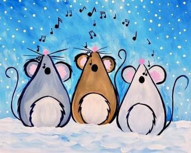 A Holiday Mousterpiece - Paint and sip event at Residence Inn Back Bay - Fenway in BOSTON, MA - PaintNite.com