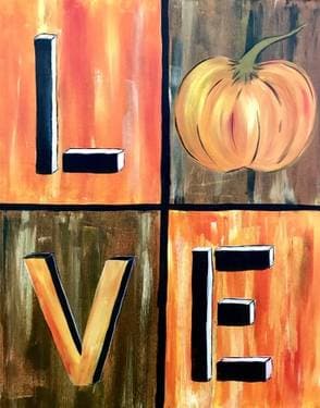 Love Fall - Paint Nite event in Milpitas, CA