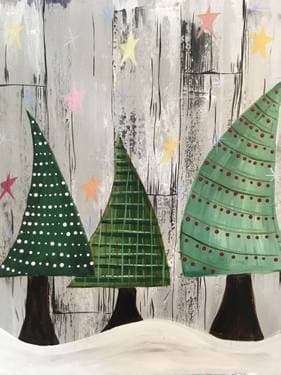 Oh Christmas Tree II - Paint and sip event at 10 DEAN - Waverley in Toronto, ON - PaintNite.com