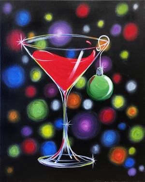 Sexy Christmas Cocktail - Paint Nite event in Sainte-Anne-de-Bellevue, QC