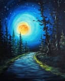 Moonlit Forest Path thumbnail view