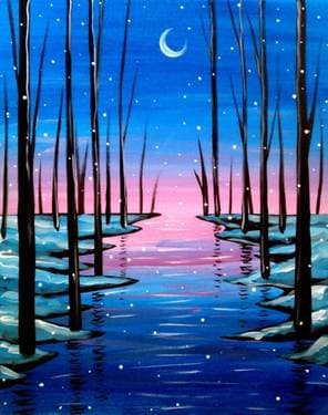 Chilly River - Paint and sip event at The Pickle Barrel in Brampton, ON - PaintNite.com