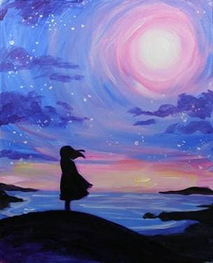 Ocean Dreaming - Paint and sip event at Tracks Brew Pub - Downtown Brampton in Brampton, ON - PaintNite.com