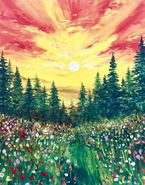 Wild Sunset - Paint and sip event at Mossop's Social House in Toronto , ON - PaintNite.com