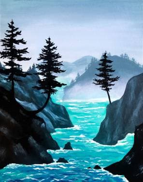 Misty Cove - Paint and sip event at Clinton Street Jr. Public School in Toronto, ON - PaintNite.com