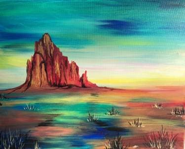 Ship Rock New Mexico - Paint Nite event in Albuquerque, NM