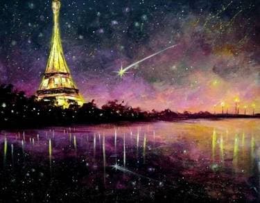 Pink Paris Sunset - Paint and sip event at Hilton Pasadena in Pasadena , CA - PaintNite.com