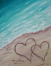 Two hearts in the sand thumbnail