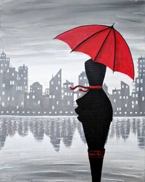 Noir Night II - Paint and sip event at Sidelines Sports Bar & Grill - Glen Burnie in Glen Burnie, MD - PaintNite.com