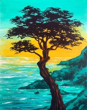 Madrona Cove - Paint and sip event at Bulwark Cider + Taproom in Halifax, NS - PaintNite.com