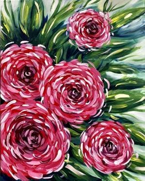Bright, Beautiful Roses - Paint and sip event at Mimi's Cafe (Los Feliz) in Los Angeles, CA - PaintNite.com