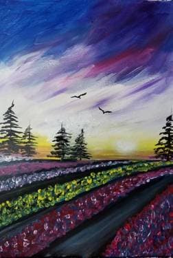 Hues of Spring - Paint and sip event at Hilton Pasadena  in Pasadena , CA - PaintNite.com