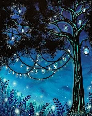 Tree Light - Paint and sip event at Bent River Brewing Company in Rock Island, IL - PaintNite.com