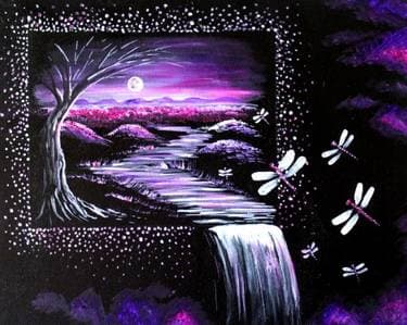 Dragonfly Dreams III - Paint Nite event in Florence, KY