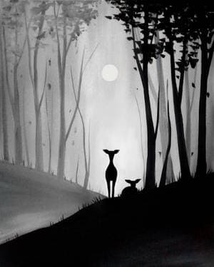 Forest Friends - Paint and sip event at Moose McGuire's - Orleans in Orleans, ON - PaintNite.com