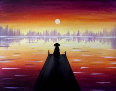 Dog Days of Summer - Paint and sip event at ZERO DRY Cocktail Bar Inc. in Toronto, ON - PaintNite.com
