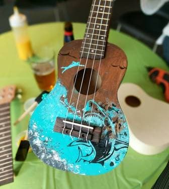 Create a Ukulele - Paint and sip event at Miller's Ale House (Watertown) in Watertown, MA - PaintNite.com