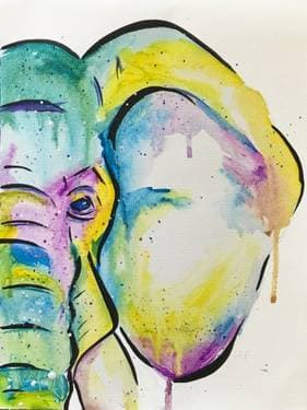 Epic Elephant - Paint and sip event at Birchwood Grill in Kenosha, WI - PaintNite.com