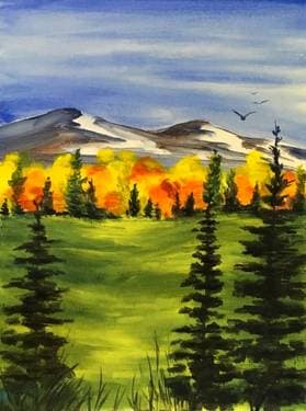 Autumn Mountain Meadows - Paint Nite event in Santa Rosa Ave, CA