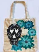 Skull-Lovely Tote Bag thumbnail view