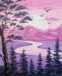 Peaceful Pink Landscape thumbnail view