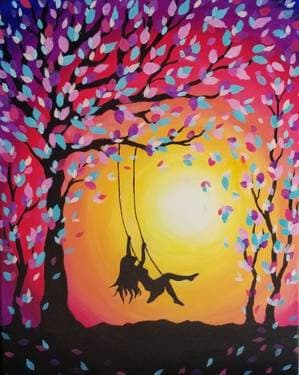 Sunset swing III - Paint and sip event at PF Changs Sunnyvale in Sunnyvale, CA - PaintNite.com