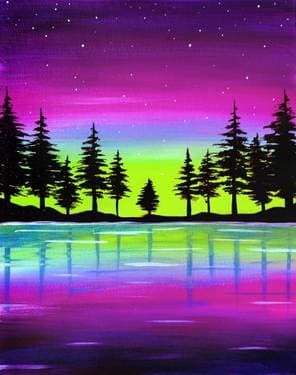Night Sky Magic - Paint and sip event at Private venue in Regina, SK - PaintNite.com