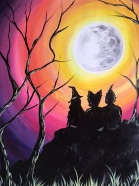 I Put A Spell On You - Paint and sip event at City Loafers in Davenport, IA - PaintNite.com