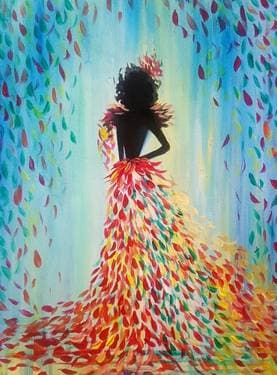 Lola in the Fall - Paint Nite event in Yonkers, NY