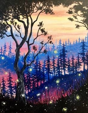 Enchanted Fairy Forest - Paint Nite event in Novato, CA