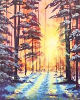 Winter Forest Sunrise thumbnail