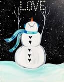 Winter Snowman Love thumbnail view