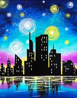 Starry Lake Skyline thumbnail