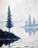 Blue Pines in the Mist thumbnail view