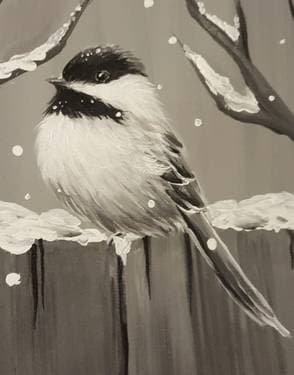 Chubby Chilly Chickadee - Paint and sip event at The Cat N' Fiddle in Calgary, AB - PaintNite.com