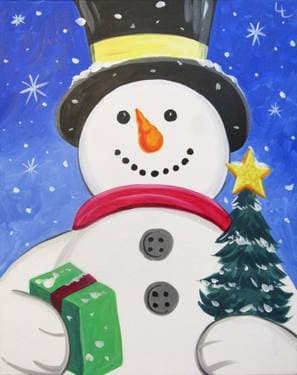 Mr. Frosty D. Snowman - Paint Nite event in Sweetwater, TN