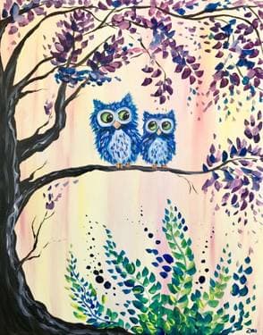 Owl Love You Always - Paint and sip event at Lord Hobo Brewing Company in WOBURN, MA - PaintNite.com
