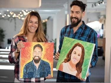 Paint Your Person - Paint and sip event at Slater's 50/50 - Silverado Ranch in Las Vegas, NV - PaintNite.com